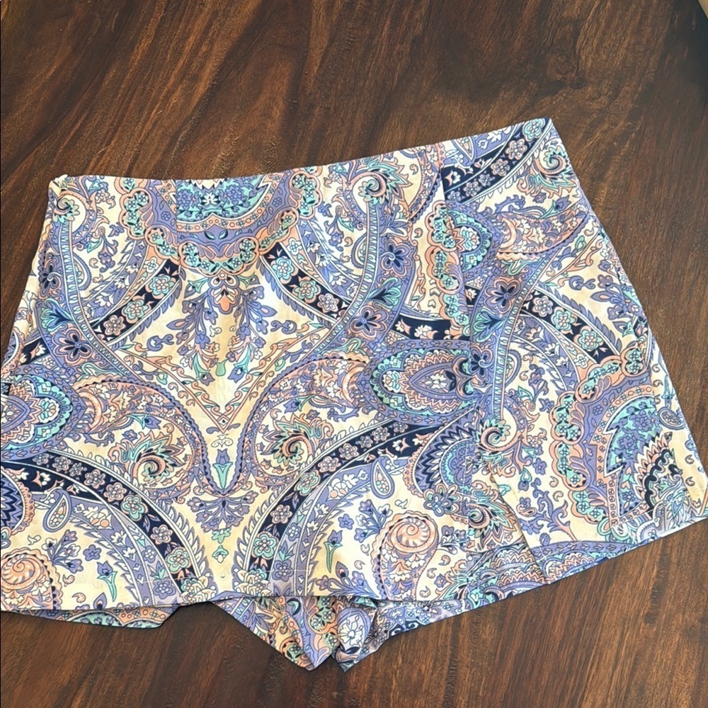 Paisley Print Women Skort